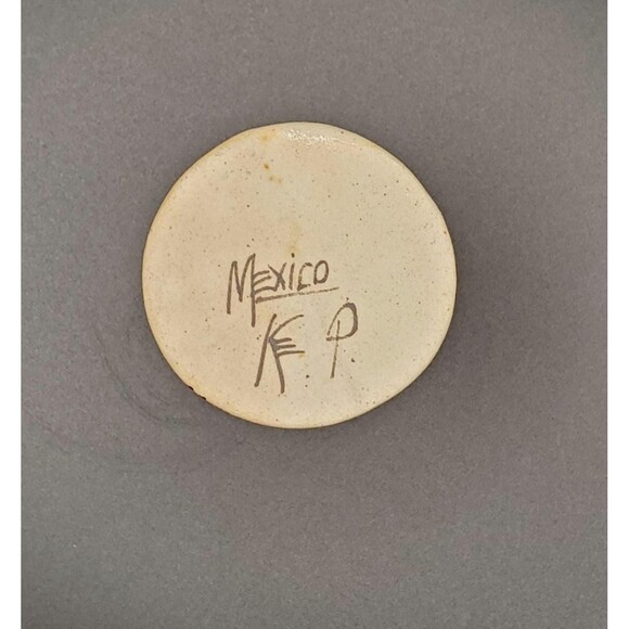 Ken Edwards Tonala Bird Butterfly Hand Painted Candle Holder - Picture 4 of 5